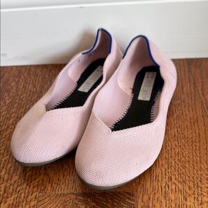 Rothy’s pink classic flats